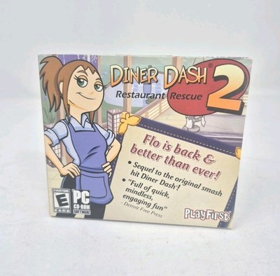 Diner Dash 2 - Restaurant Rescue - PC CD-ROM - Jewel Case - New Sealed