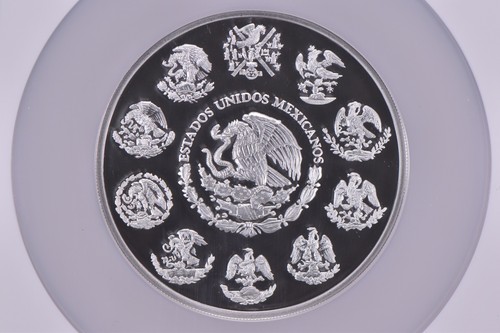 2022 Mo Mexico Silver 5 Onza Proof PR70 UCAM NGC Mexico Label *5212 - Picture 4 of 5