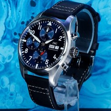 IWC Pilot Chronograph Watch Blue Dial 41mm IW388101 2025 Warranty to 2033 5