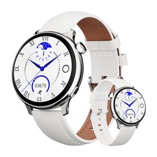 Smartwatch OKYUK Donna Bianco 1.27 Pollici Con Chiamate e Monitoraggio Salute