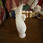VTG Collectable Avon Swan Lake, Empty Charisma Cologne, White Milk Glass Bottle