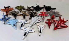 Lot of 18 Vintage Metal Diecast JETS - AIRCRAFT MILITARY 3.5" 4.5" COLLECTIBLES