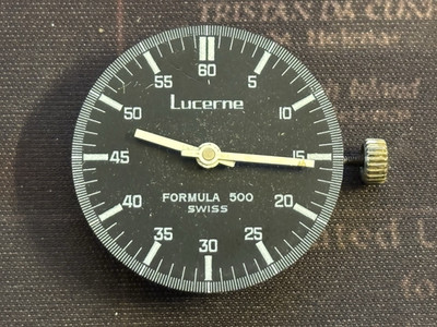 LUCERNE FORMULA 500 UHRWERK + ZIFFERBLATT RACER EB 8800 TRICE 70ER JAHRE AUS ÜBERHOLUNG