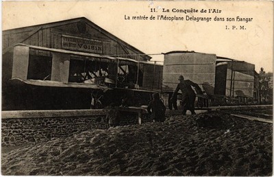 PC AVIATION HANGAR AEROPLANE DELAGRANGE (a87288)