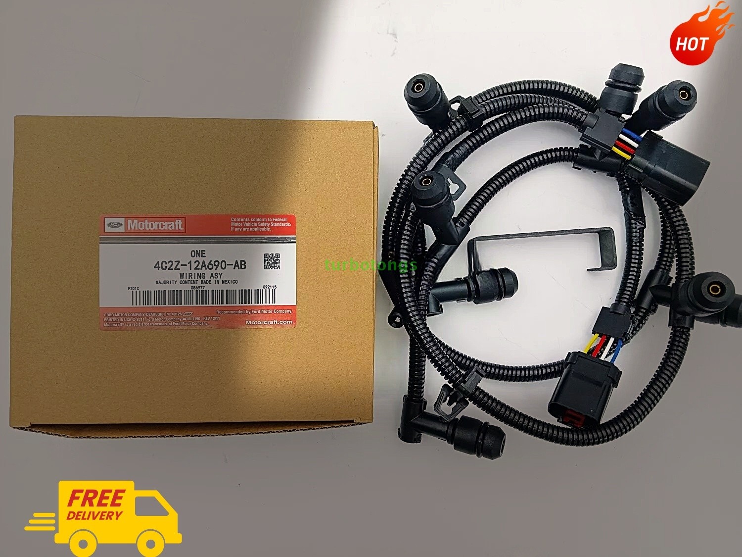 Left  Right Motorcraft Glow Plug Harness Wiring for 04-10 Ford 6.0L F250 F350