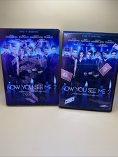 Now You See Me 2 DVD, 2016 Lenticular Slipcover Sequel Magic Heist