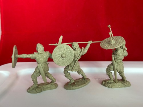 LOT NEUF EINAR ET VIKINGS GRIS/VERT 11 FIGURINES ET PIÈCES DÉTACHÉES - Photo 5 sur 15