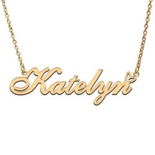 Katelyn Custom Personalized Name Necklace Pendant Necklace with Heart Custo - 01