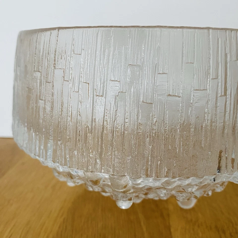 1960s~IITTALA Ultima Thule 15cm Glass Serving Bowl by Tapio Wirkkala Finland~MCM - image 2 of 4