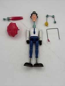 LOT 3 Porte-clés Figurines PVC - Inspecteur Gadget - Bandai 1983 - RARES