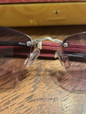 Brighton misty red/black/silver sunglasses w/case halo-sunglasses__black-  main image 4