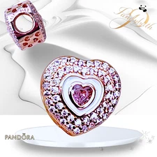 PANDORA Hearts on Herts Rose Charm - 788097NPR US SELLER