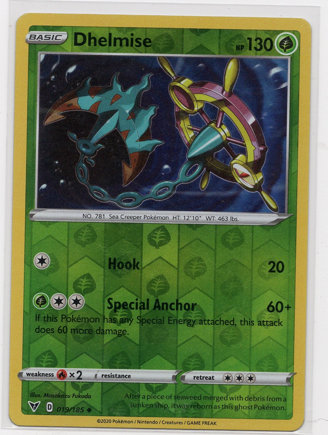 Dhelmise 019/185 Uncommon Reverse Holo Pokemon TCG