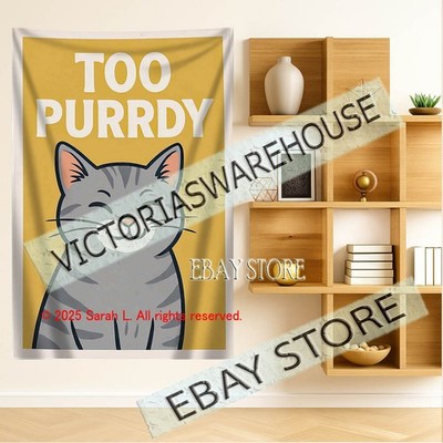 cat lover Cute Wall Tapestry Pet Home Decoration decor 39X59 in