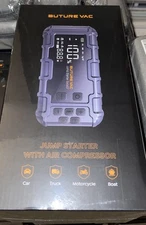 10-in-1 Portable Car Battery Jump Starter with Air Compressor 8000A 160PSI 45W C