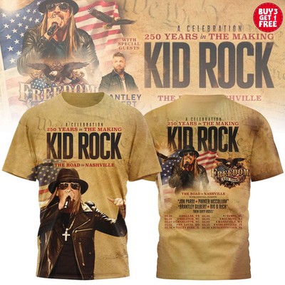 Kid Rock Tour TShirt, Loop Tour 2026 Shirt - Size S to 5XL TH378