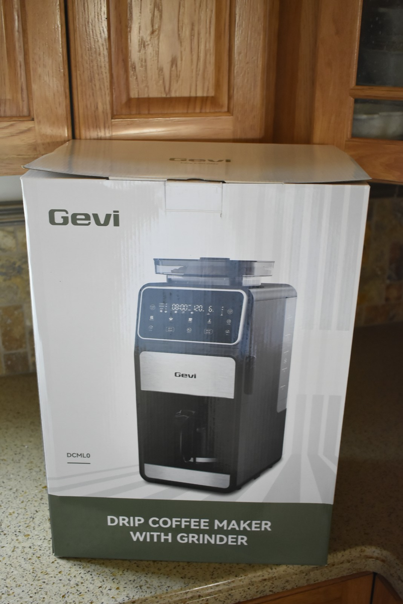 Gevi 10-Cup Drip Coffee Maker with Built-in Burr Grinder