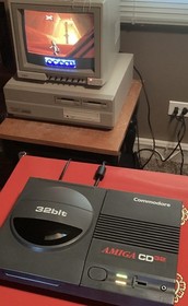 Commodore Amiga CD32 NTSC Console CIB + TF330 Accelerator + 8GB CF + Mouse