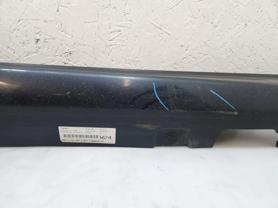 ✅13-19 OEM BMW F06 Gran Coupe 650 M6 Right Rocker Panel M SPORT Side Skirt Gray* - Image 4 of 4