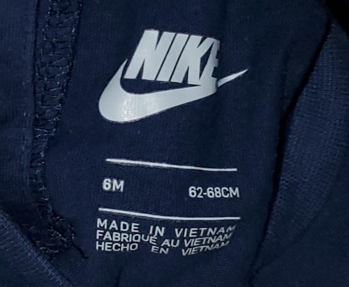 Pantalones Cortos Nike Romper Azul Marino 6 Meses 3-6 *S25 - Imagen 4 de 5