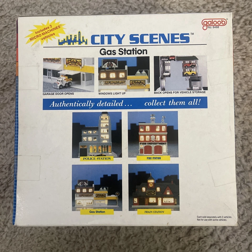 Vintage Micro Machines City Scenes Gas Station No. 6468 Galoob 1989 NEW - Image 3 of 4