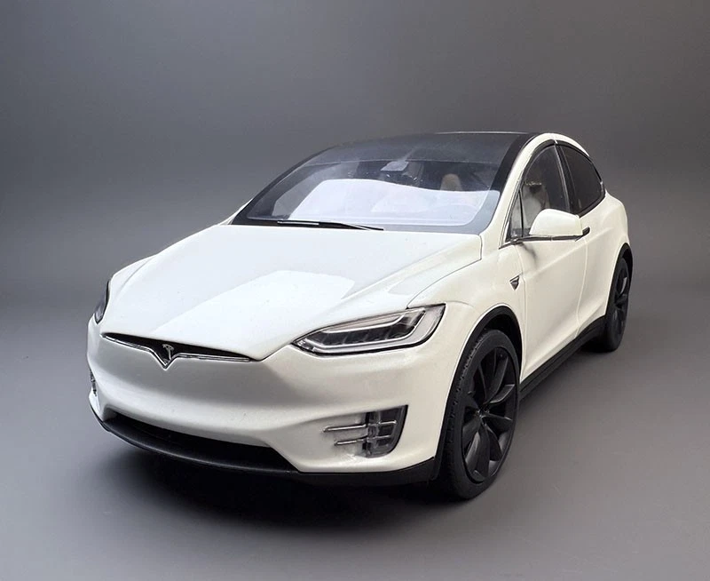 Original car model 1:18 Tesla TESLA MODEL X gull wing door SUV alloy car model - Image 2 of 4