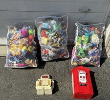Mixed Vtg Disney Toy Lot of 250 Mini/Small Figure's Plus Two Big Toys Good Cond