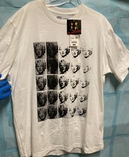 [New]  UNIQLO ANDY WARHOL MARILYN MONROE PRINT Unisex T Shirt; LG; White; New 