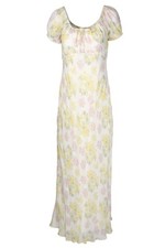 LOVESHACKFANCY MULTI SILK MAXI DRESS MEDIUM