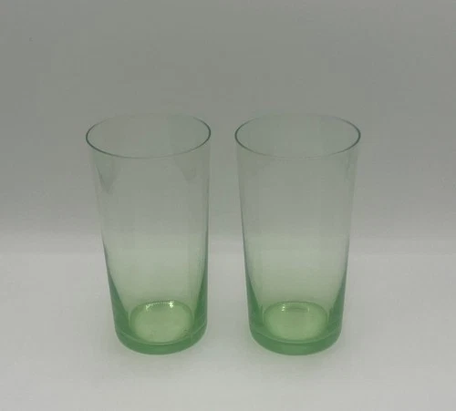 Depression drinking glasses with green gradient coloring