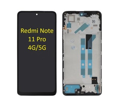 Redmi Note 11 Pro 4G und 5G Display mit Rahmen Bildschirm Touchscreen