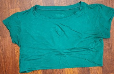 Bombshell Sportswear Irish Green Lightweight Crop Tank T TOP. 