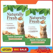 2 Pack Naturally Fresh Quick-Clumping Cat Litter, 14lb Eco-Friendly Odor Control