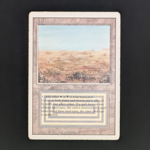 MTG \\>> Scrubland (PL) <<// Revised - 341 Trading - Magic