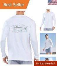 Men's Swim Shirts Sun Protection Long Sleeve Beach Rash Guard UPF 50 SPF UV ...