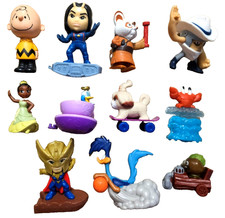 Lot of Various McDonald Toys Roadrunner Charlie Brown Donald Duck