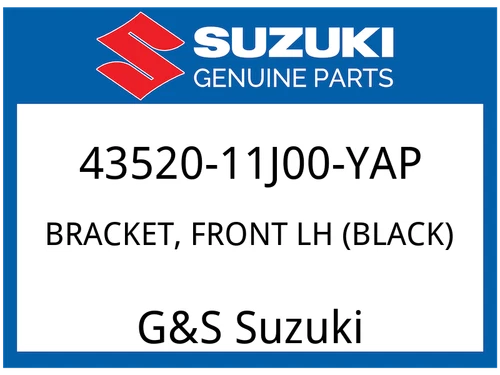 BRACKET, FRONT LH (BLACK)