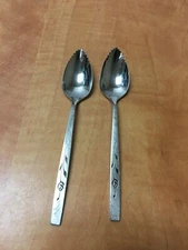 CAPISTRANO Rose Oneidacraft Deluxe Stainless 2 GRAPEFRUIT SPOONS  Flatware