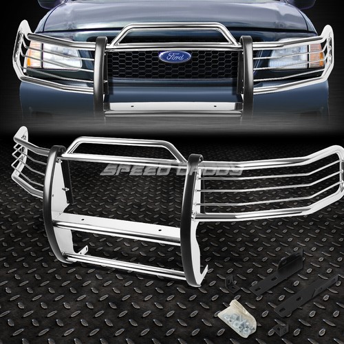 FOR 97-98 EXPEDITION F150 250 4WD STAINLESS STEEL FRONT BUMPER BRUSH ...