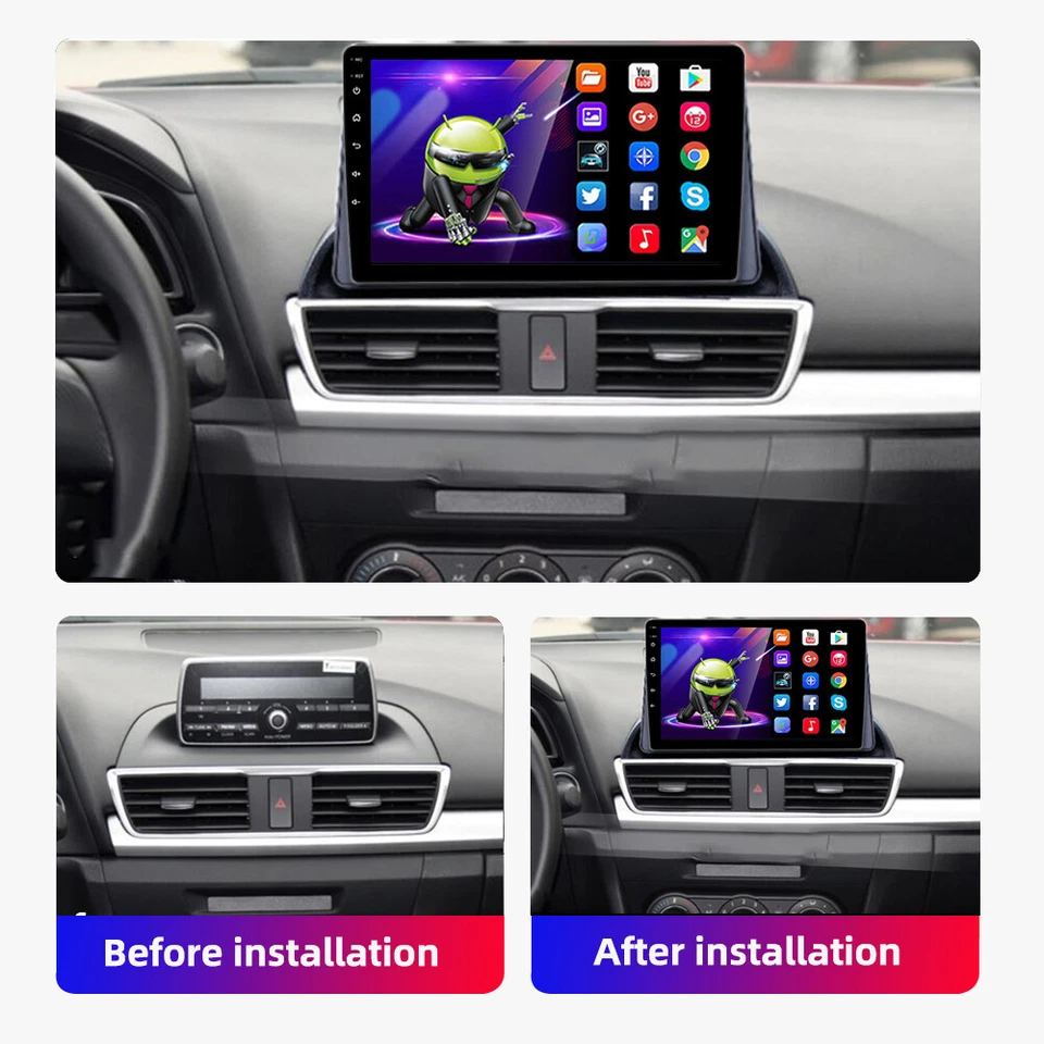 For Mazda 2/CX-3 2014-21 Wireless Carplay 4-64G Android 13 Car Stereo Radio GPS - Image 2 of 4