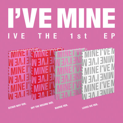 K-POP IVE 1st EP Album [I'VE MINE] CD+92p Photobook+Photocard+Dust Jacket Sealed