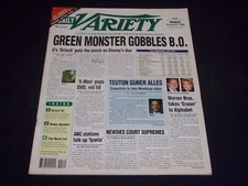 2000 NOVEMBER 27 VARIETY MAGAZINE - REMEMBER THE TITANS AD - CELEBRITIES - L2432