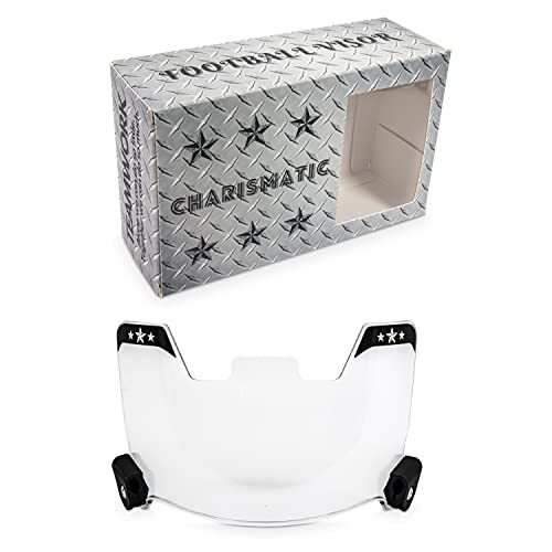 CHARISMATIC Clear Football Visor - Football Visors for Helmet - Football Helm...