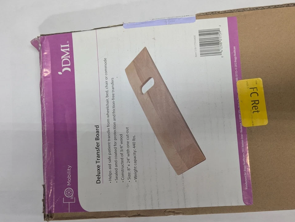 DMI Deluxe Transfer Board New In Box 24”x8” 3/4" ~ 1 Cut Out; 440 LBS Capacity - Image 2 of 4
