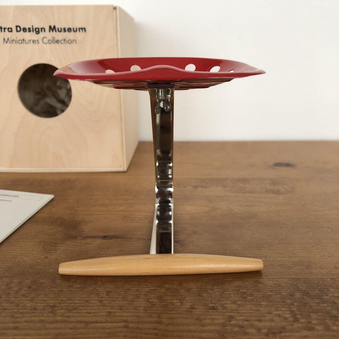 Vitra Design Museum ザノッタ　メッザドロ　ミニチュア　レッド Miniature Zanotta Mezzadro Red Chair 1957 Vintage H8.5cm