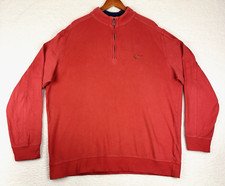 Greg Norman 1/4 Zip Pullover Golf Sweater Mens XL Salmon 100 Cotton