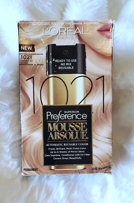 L'oreal Superior Preference Mousse Absolue - 1021 Lightest Icy Blonde -Permanent