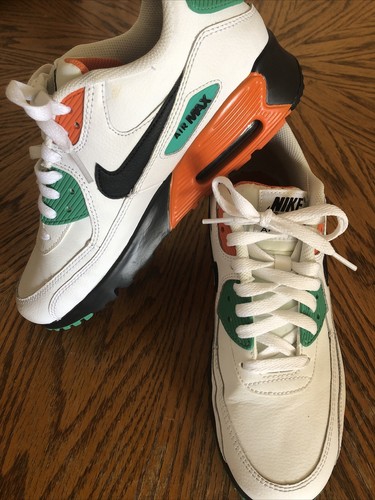 green and orange air max 90