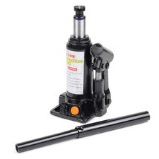 Cric bouteille hydraulique 2T Voiture Vérin Piston de levage Descente lente
