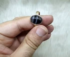 Original Sulemani Hakik / Black Agate Ring Lab Certified Haqeeq Gemstone Unisex